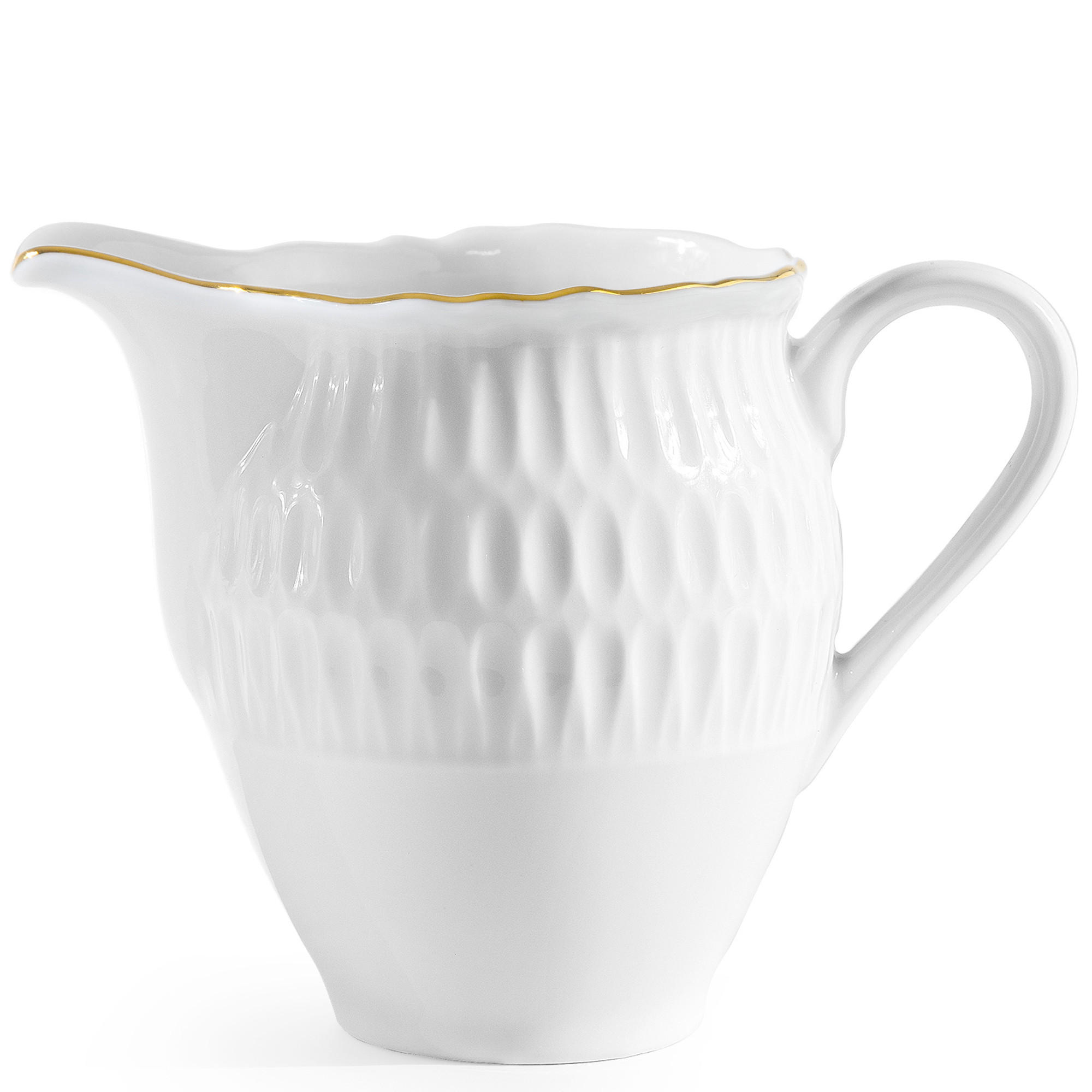 MILCHKÄNNCHEN CMIELOW SOFIA GOLDRAND aus Porzellan - Weiß, Keramik (0.25L) - KONSIMO®