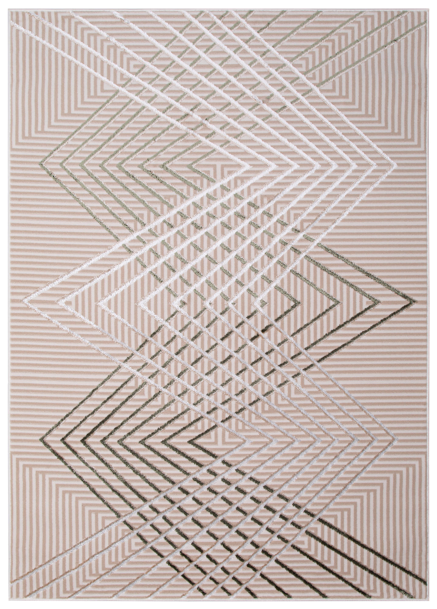 TEPPICH CRYSTAL Hellgrün 140/200 cm - Hellgrün, Textil (140/200cm) - Tapiso