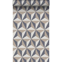 TAPETE 3D-Muster 53 cm x 10.05 m - Beige, Papier (53/1000cm) - Origin Wallcoverings