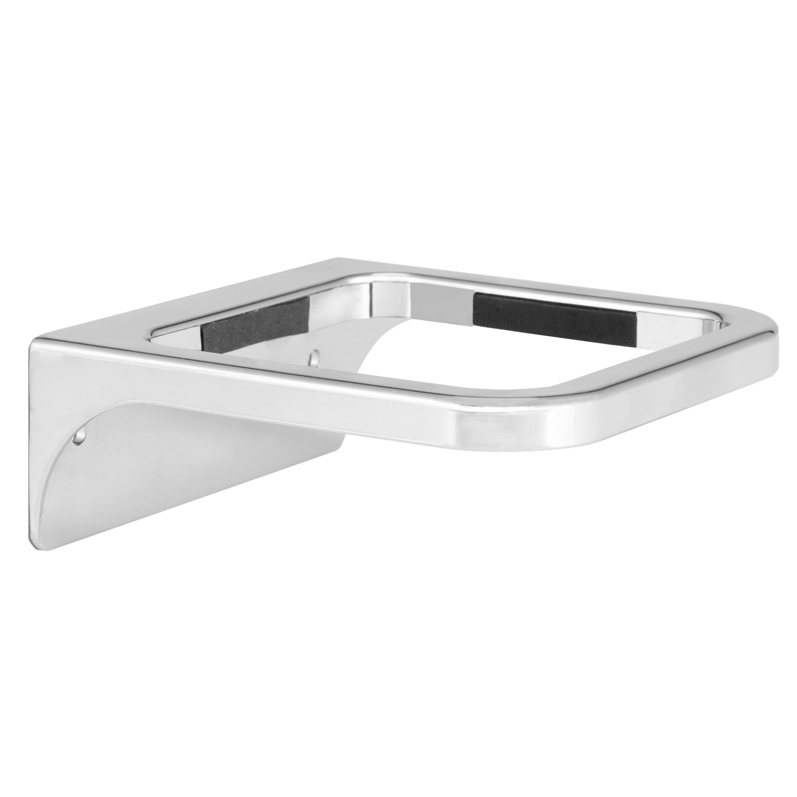 WANDHALTERUNG SAVONA, silber, Kunststoff - Chromfarben, Kunststoff (11.5/4.5/12cm) - bremermann