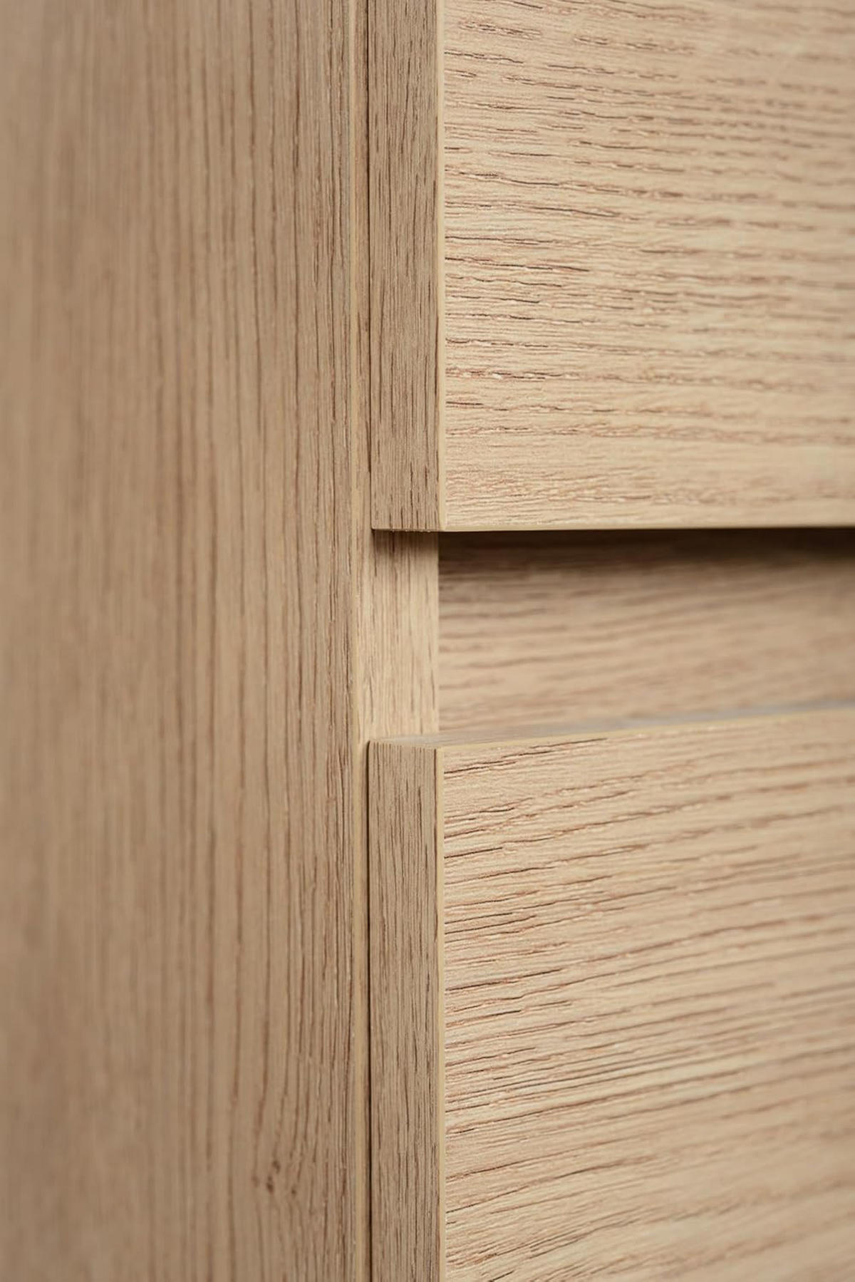 BADEZIMMERSCHRANK 80 cm + TOP + Möbelfüße, Farbe: helle Eiche, 80 x 46 x 80,7 cm, mit Arbeitsplatte - Eichefarben, Holzwerkstoff (80/80.7/46cm) - 3XE LIVING
