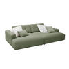 BIG SOFA MIKA Grün Cord - Schwarz/Grün, Kunststoff/Textil (300/86/167cm) - KAWOLA