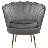 SESSEL - "Floria" - 75 x 68 x 77,5 cm - Grau - Grau, Textil (68/77.5/75cm) - Habitat Garten