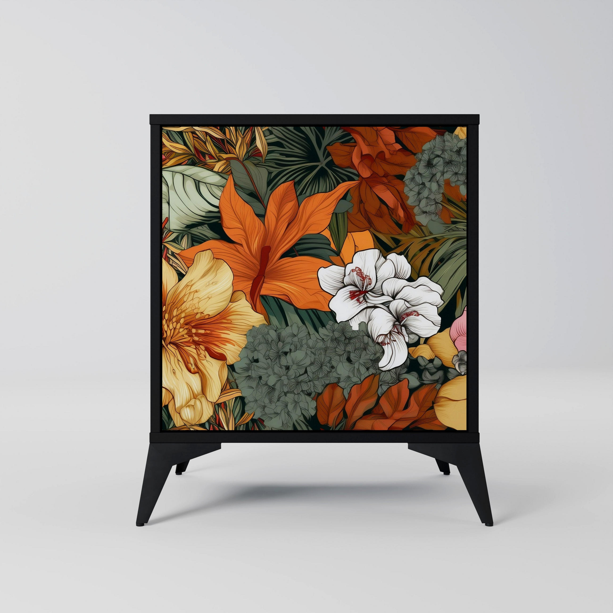SpaceRebels Sideboard Schwarz 57.5x70.5x42 cm