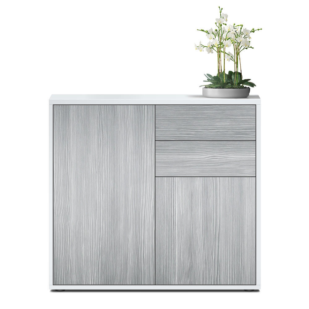 KOMMODE Ben Front in Avola-Anthrazit - Anthrazit, Holzwerkstoff (79/74/36cm) - Vladon