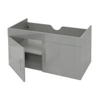 WASCHBECKENUNTERSCHRANK Grau - Grau, Holz (90/48/46cm) - MCW