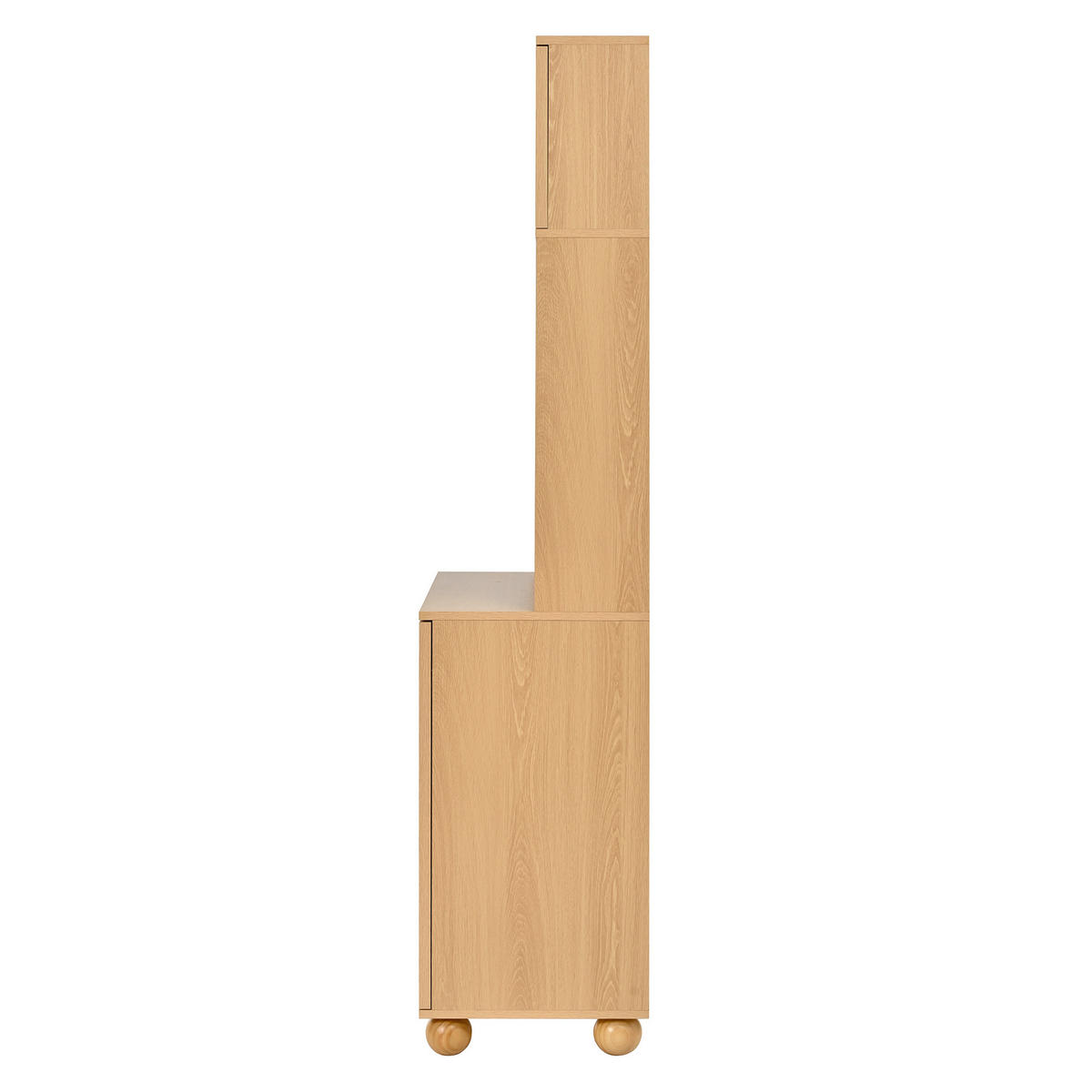 BUFFET DE-37503 80/40/180 cm mit Seilgeflecht-Türen Natur - Naturfarben, Holzwerkstoff (80/180/40cm) - ComfortXL