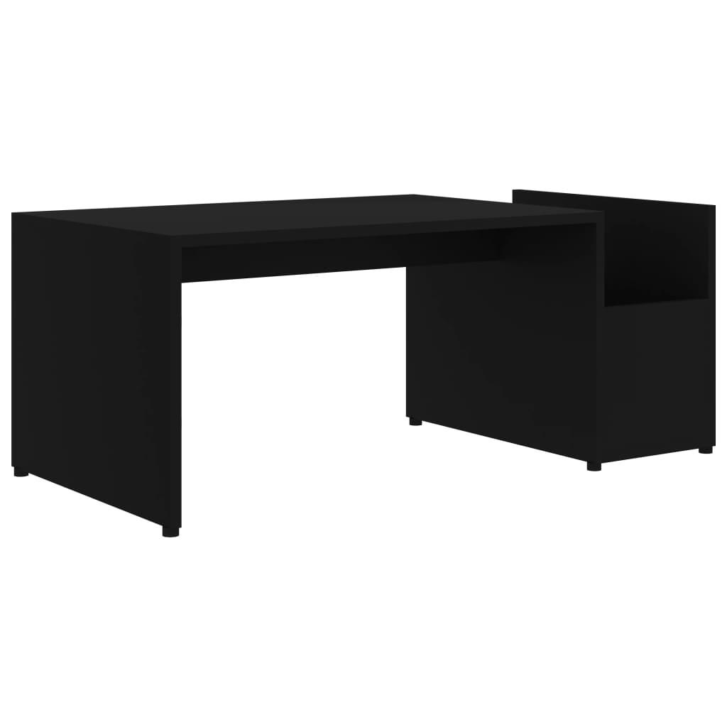 COUCHTISCH Schwarz 90x45x35 cm Holzwerkstoff - Schwarz, Holzwerkstoff (90/45/35cm) - furnicato