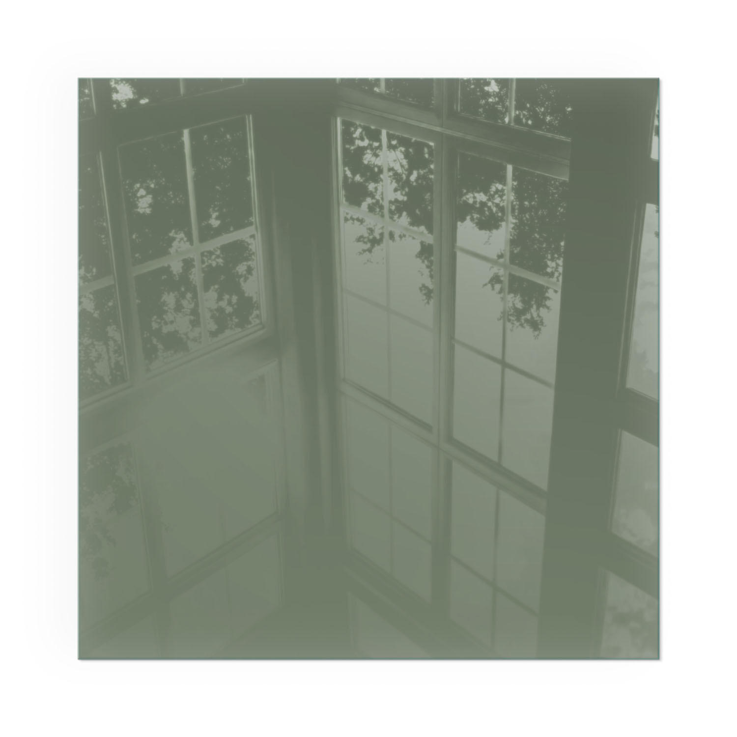 GLASPLATTE für Kamin 50x50 cm - Grün, Glas (50/50/0.4cm) - TULUP