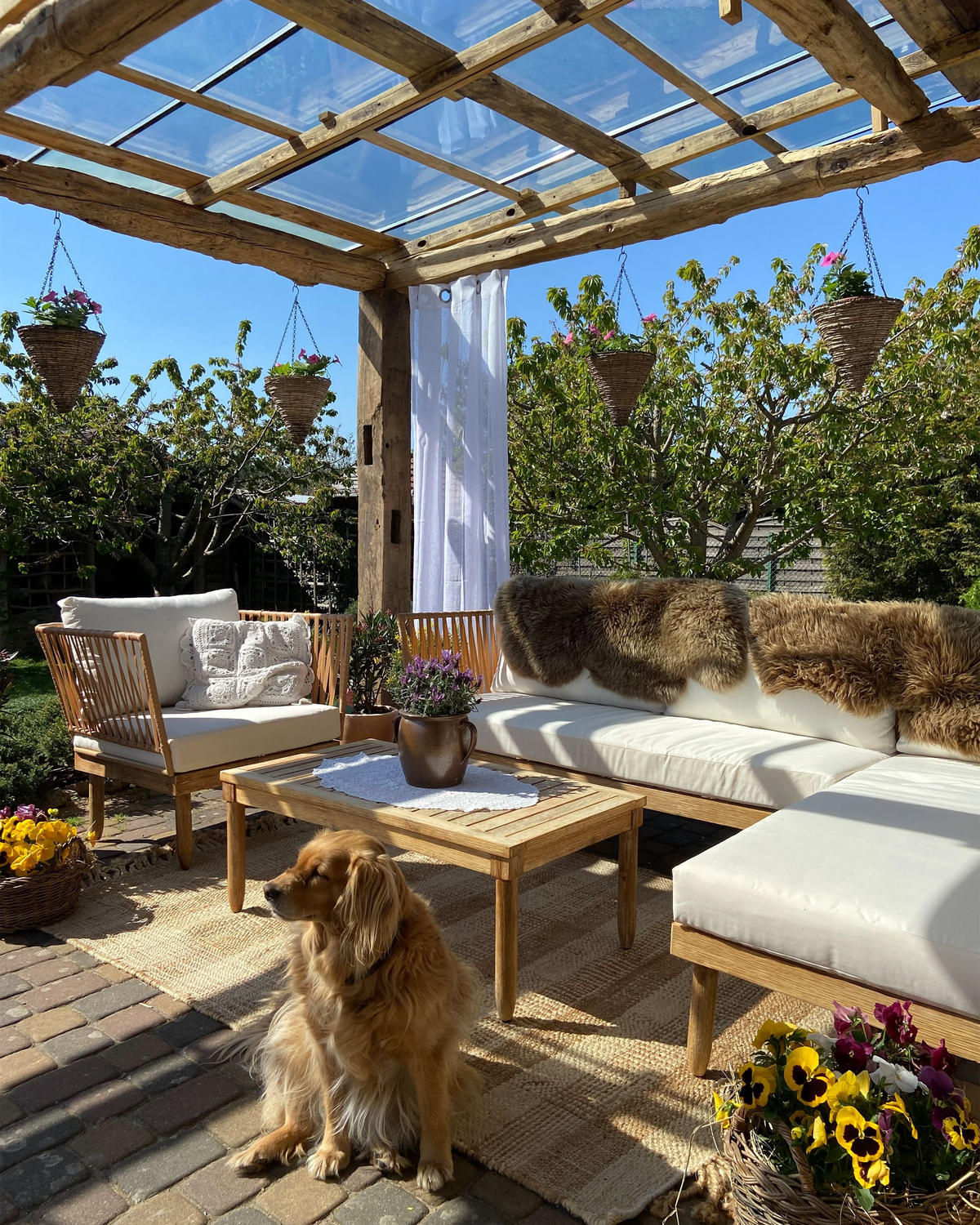 TEPPICH geflochten Berissa 200/140 cm - Beige, Naturmaterialen (140/200cm) - Beliani