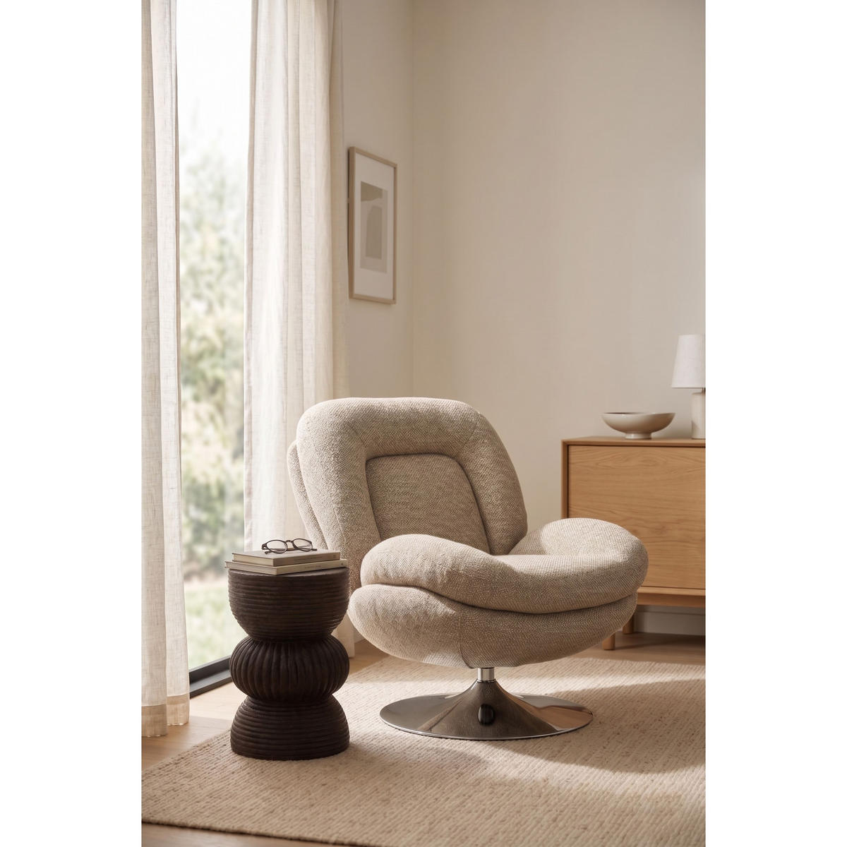 SESSEL Romy Braun - Braun, Kunststoff (80/86/94cm) - Housecraft Living