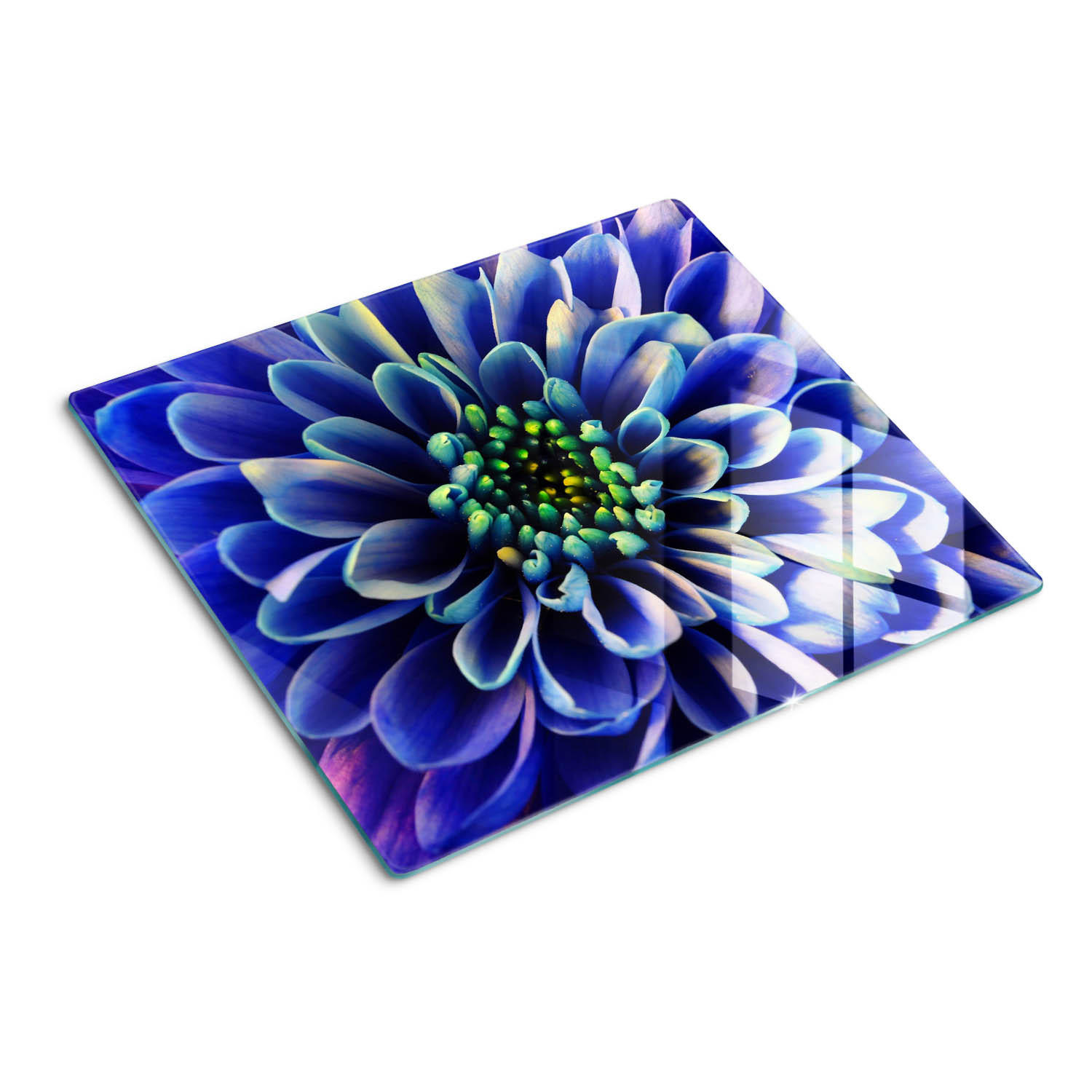 GLASPLATTE 60x52 cm Aster - Blau, Glas (60/0.4/52cm) - TULUP