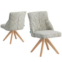 ESSZIMMERSTUHL TALINA 2er-Set - Hellgrau, Holz/Textil (49/84/62cm) - DUBI Möbel