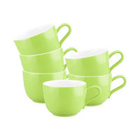 KAFFEETASSEN Liberty Pure Colors Lime Green 260 ml 6er Set - Grün, Keramik (0.26L) - Seltmann Weiden