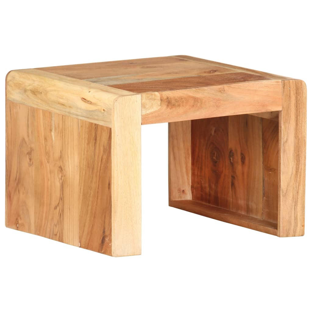 BEISTELLTISCH 43/40/30 Cm Akazie Massivholz - Braun, Holz (43/40/30cm) - vidaXL