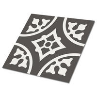 FLIESENAUFKLEBER 9 Stück 30x30 cm selbstklebend Orientalisches Muster - Grau, Textil (30/1.6/30cm) - TULUP