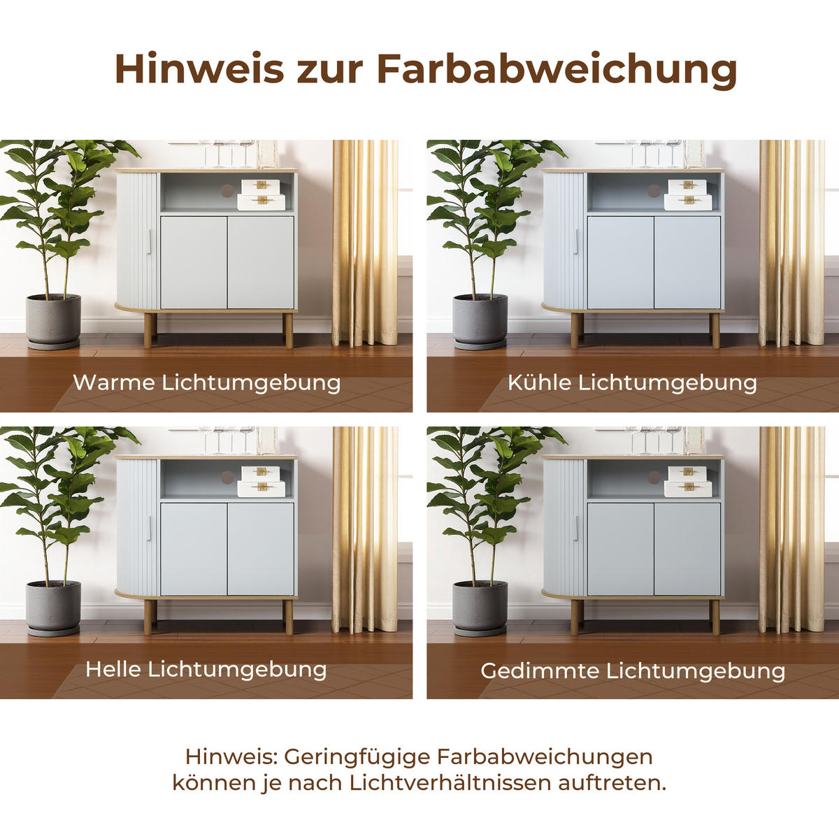 KOMMODE Modern mit 2 Türen, Holz | B80 x T40 x H76,5 cm - Grau, Holz (80/76.5/40cm) - Hometopia