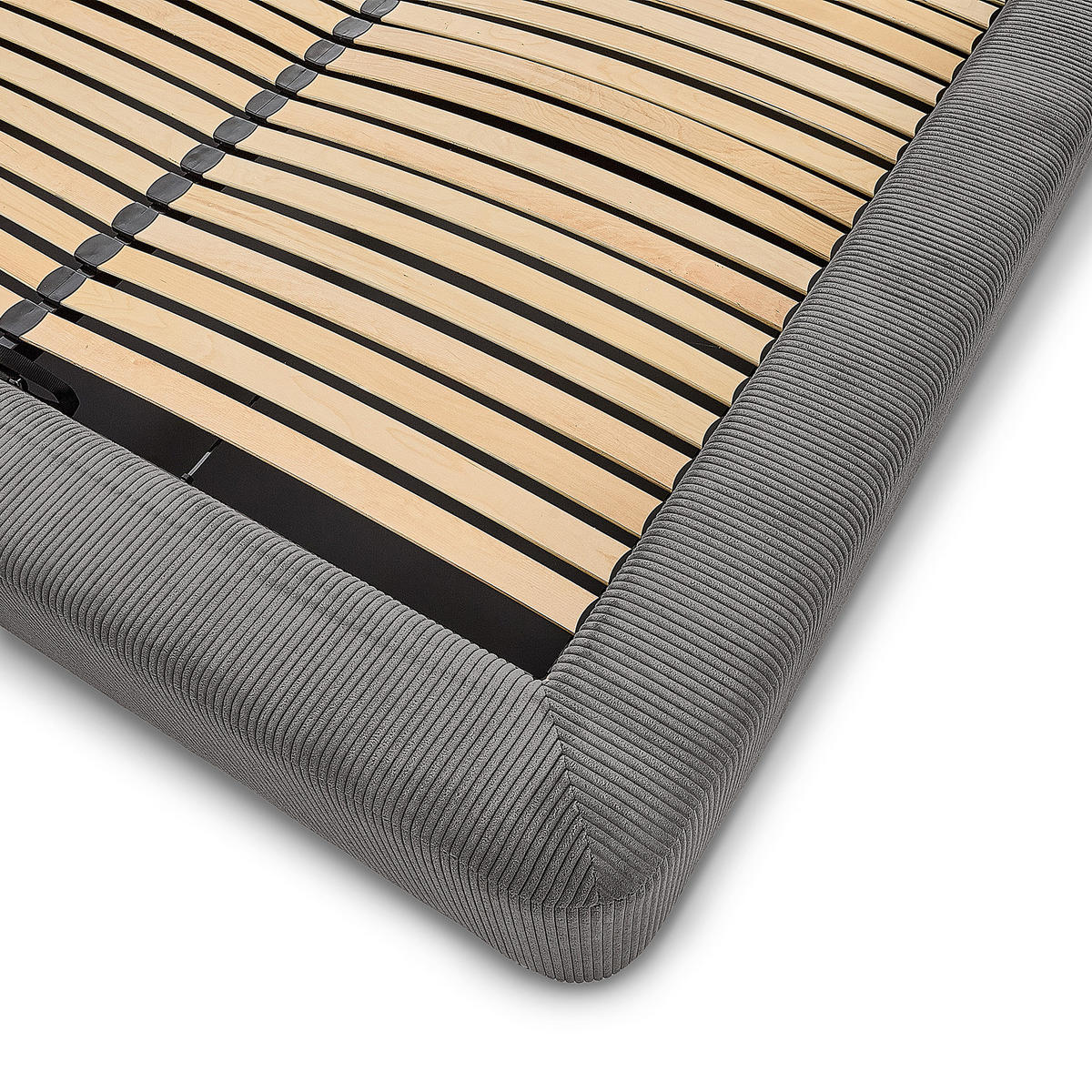 POLSTERBETT - Grau, Textil (140/200cm) - home24