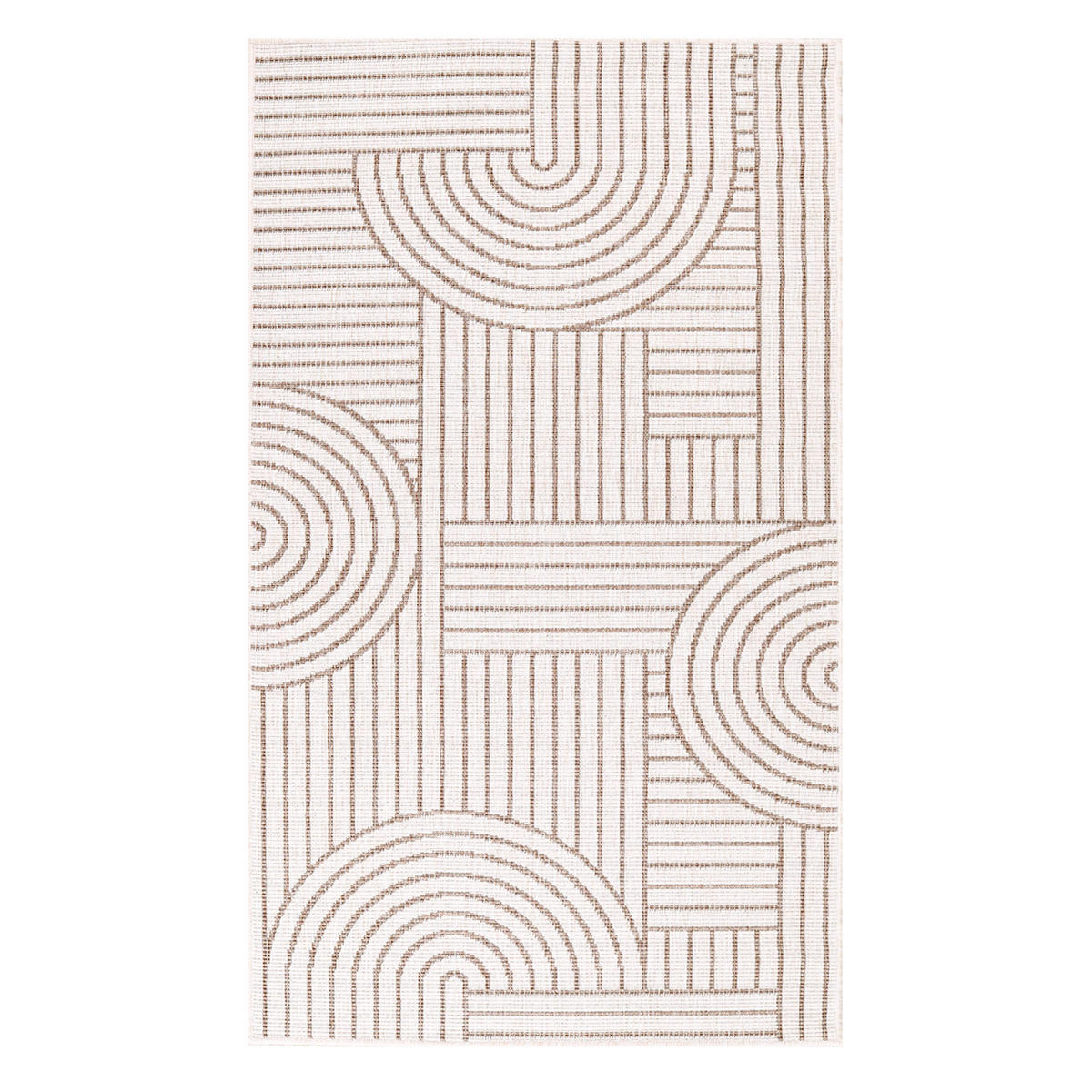 OUTDOOR-TEPPICH DuoRug 5842 Creme 80x150 cm - Beige, Textil (80/150cm) - carpet city