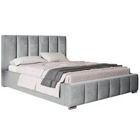 BETT Grau BEN 1 Gepolstert 200x200 cm - Grau, Textil (200/200cm) - Sepro Meble
