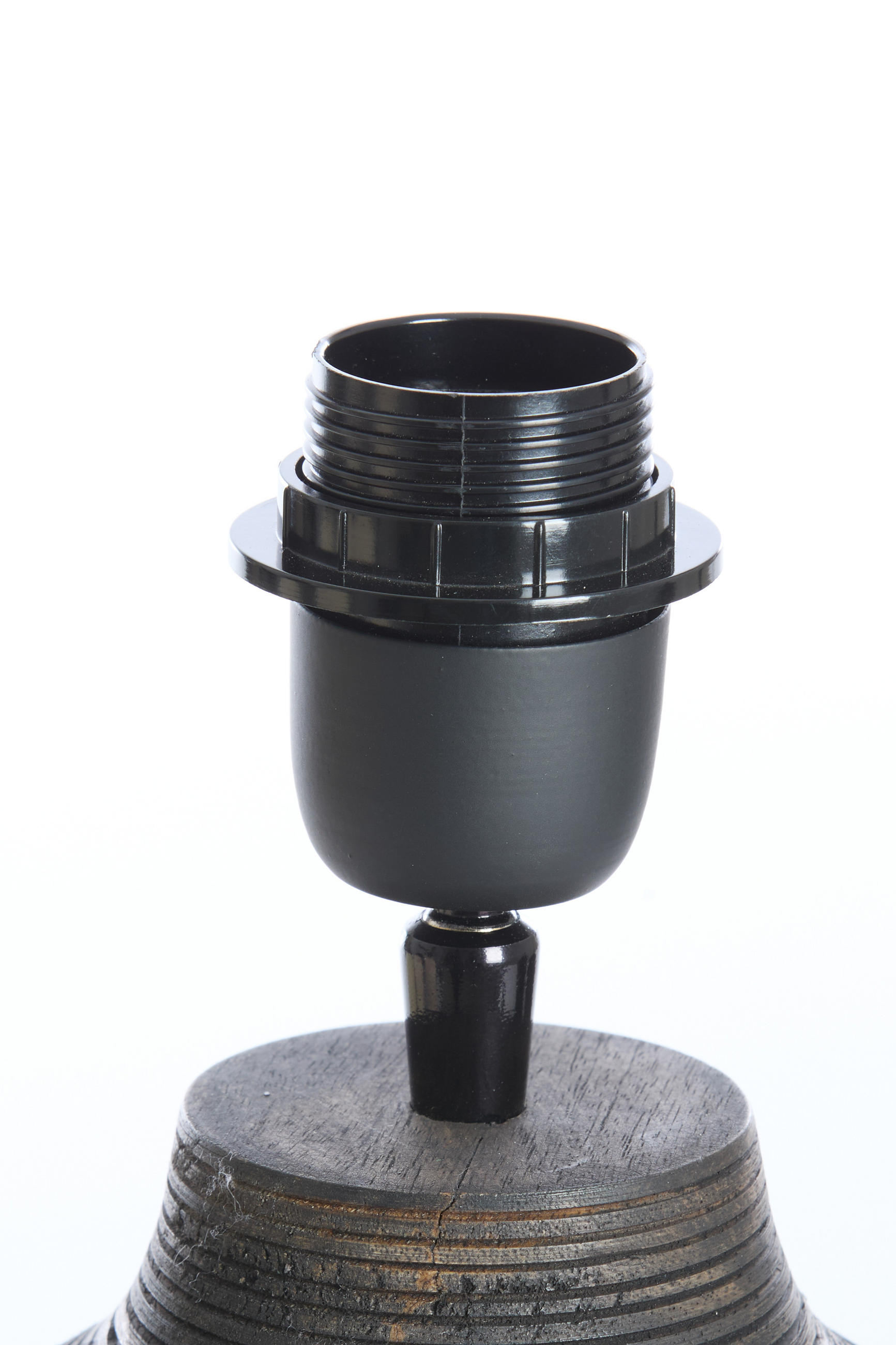 LAMPENFUSS Khomai Braun Ø22/39 cm - Braun, Holz (22/22/39cm) - Light & Living