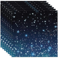 SERVIETTEN 20 Stück Weltraum Motiv Blau 33x33 cm - Blau, Papier (33/33cm)