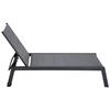 SONNENLIEGE Barbados Grau und Anthrazitgrau - Grau, Metall (61/95/198cm) - Happy Garden