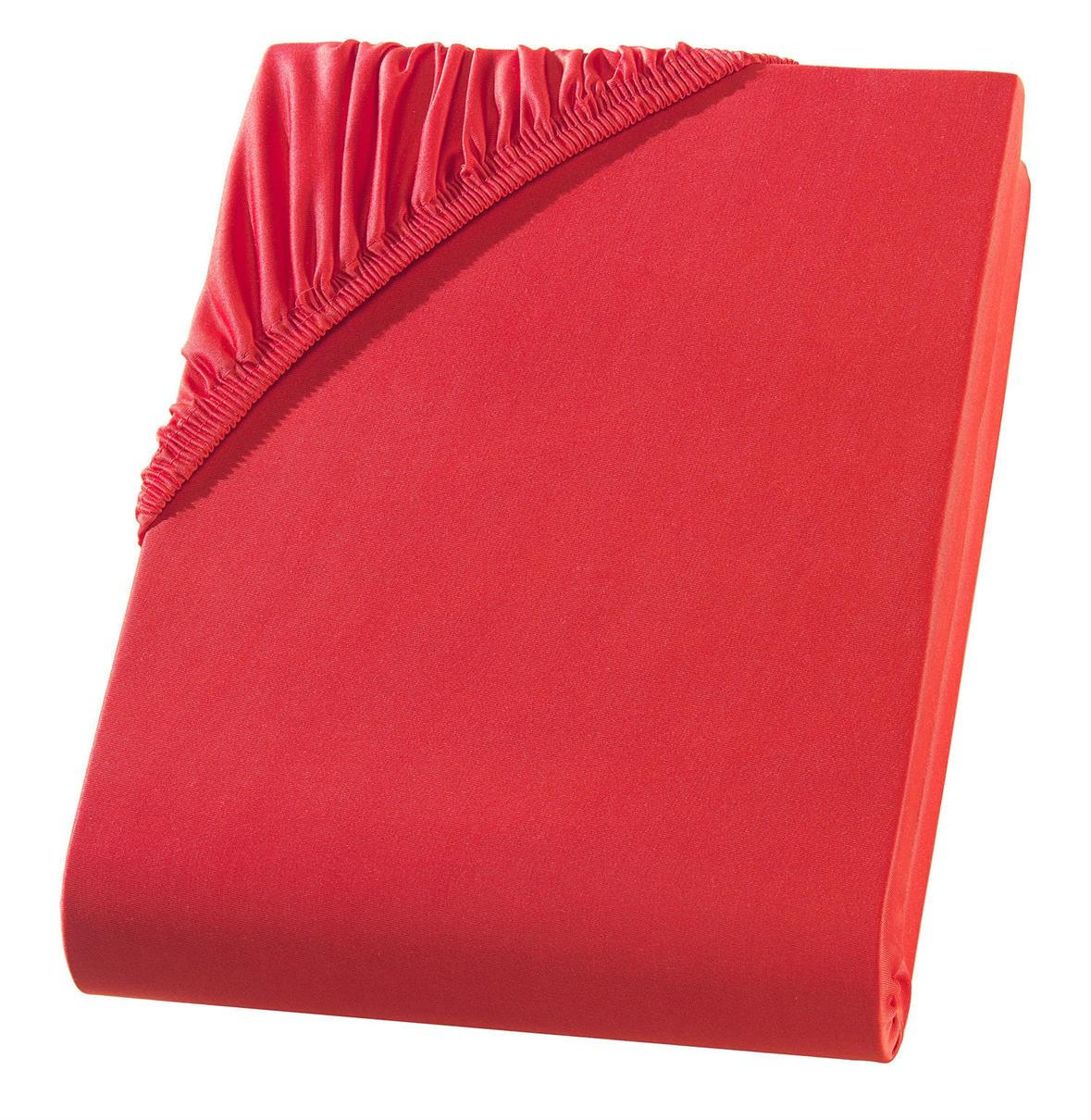 Carpe Sonno Mikrofaser-Spannbettlaken Rot 180x200 cm
