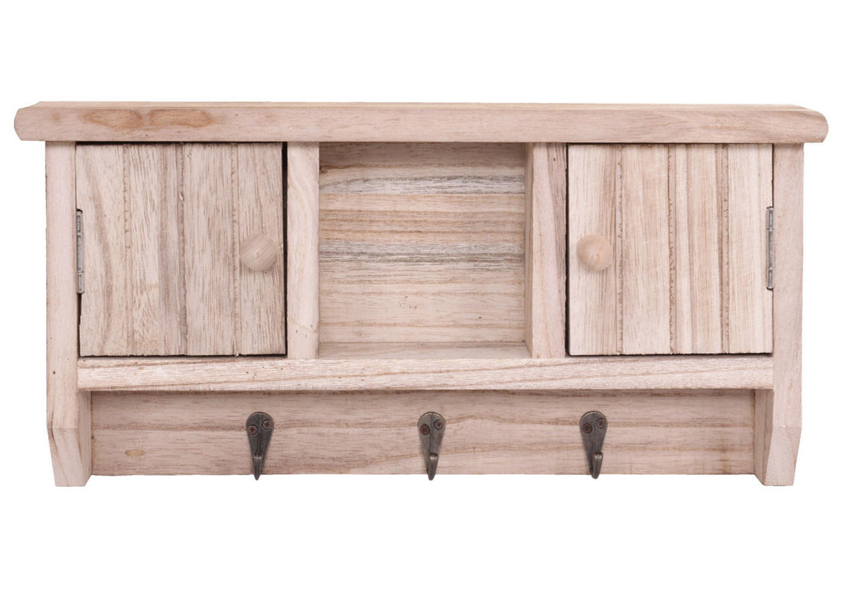SCHLÜSSELBRETT Buche Dekor - Buchefarben, Holz (40/19/8cm) - MCW