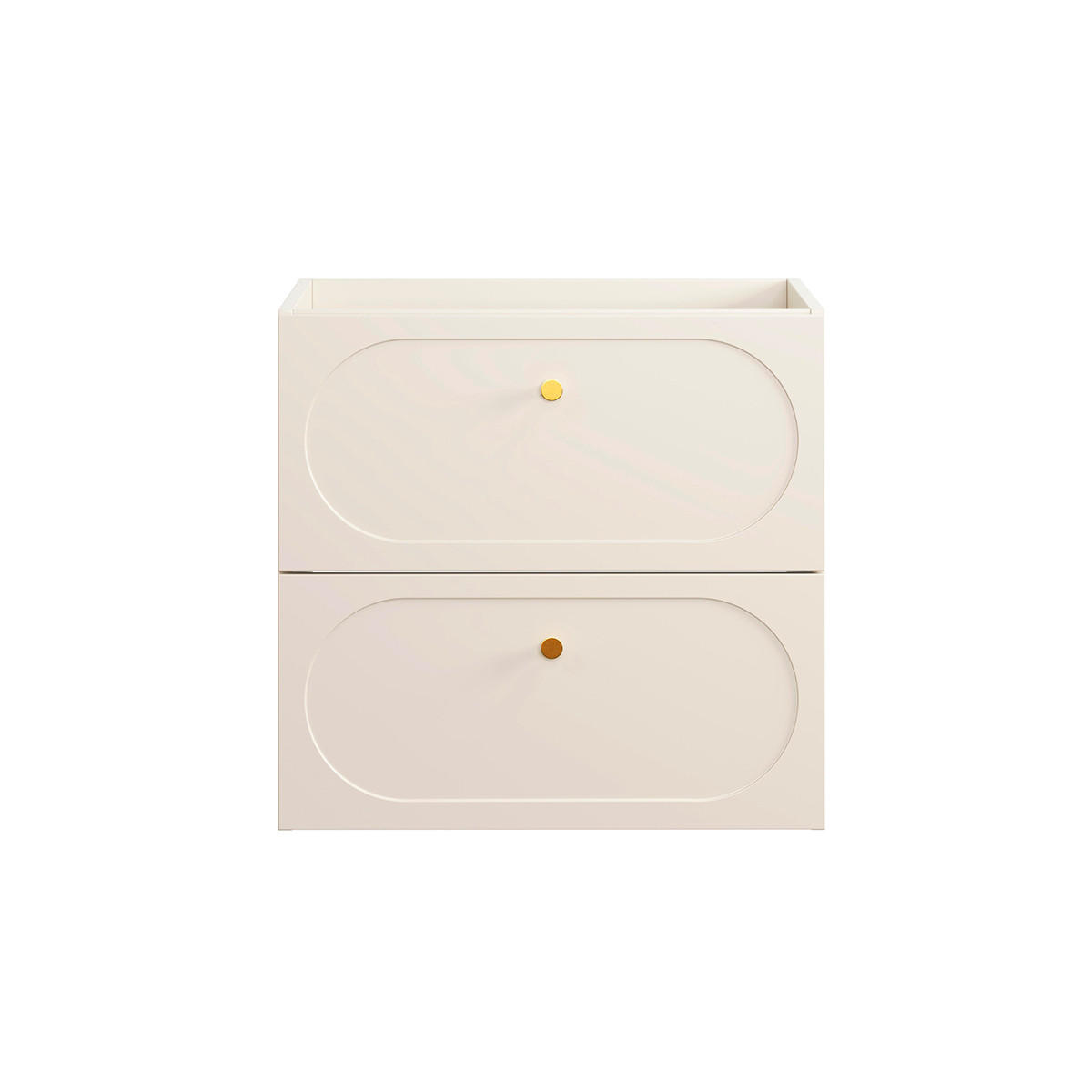 WASCHTISCHUNTERSCHRANK 60.2cm Sanae Sandbeige - Beige, Holzwerkstoff (60.2/57/46cm) - Petits-meubles