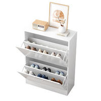 SCHUHSCHRANK, weiß 60/24/80 cm - Weiß, Holzwerkstoff (60/80/24cm)