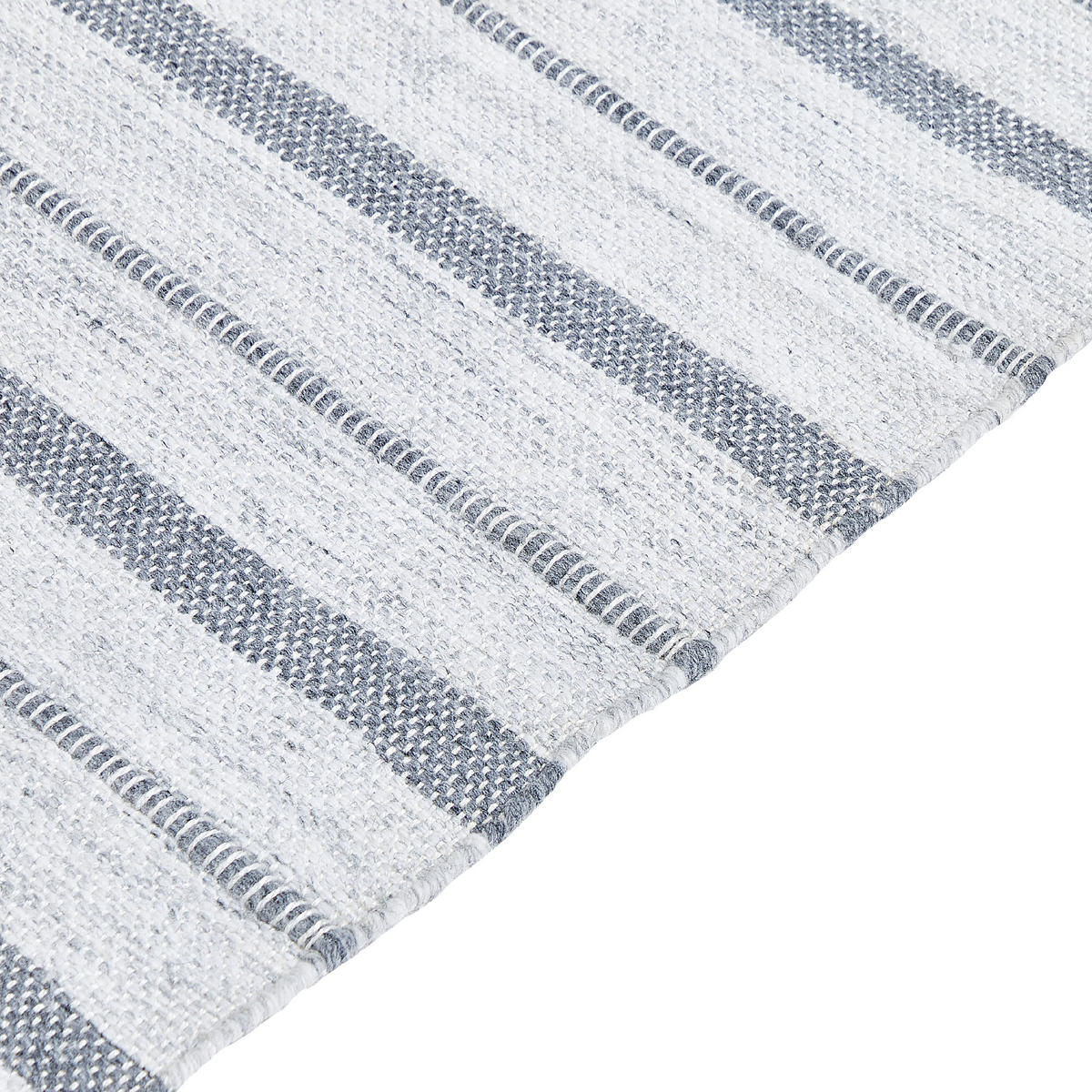OUTDOOR-TEPPICH Bademli 150/80 cm - Weiß, Kunststoff (80/150cm) - Beliani