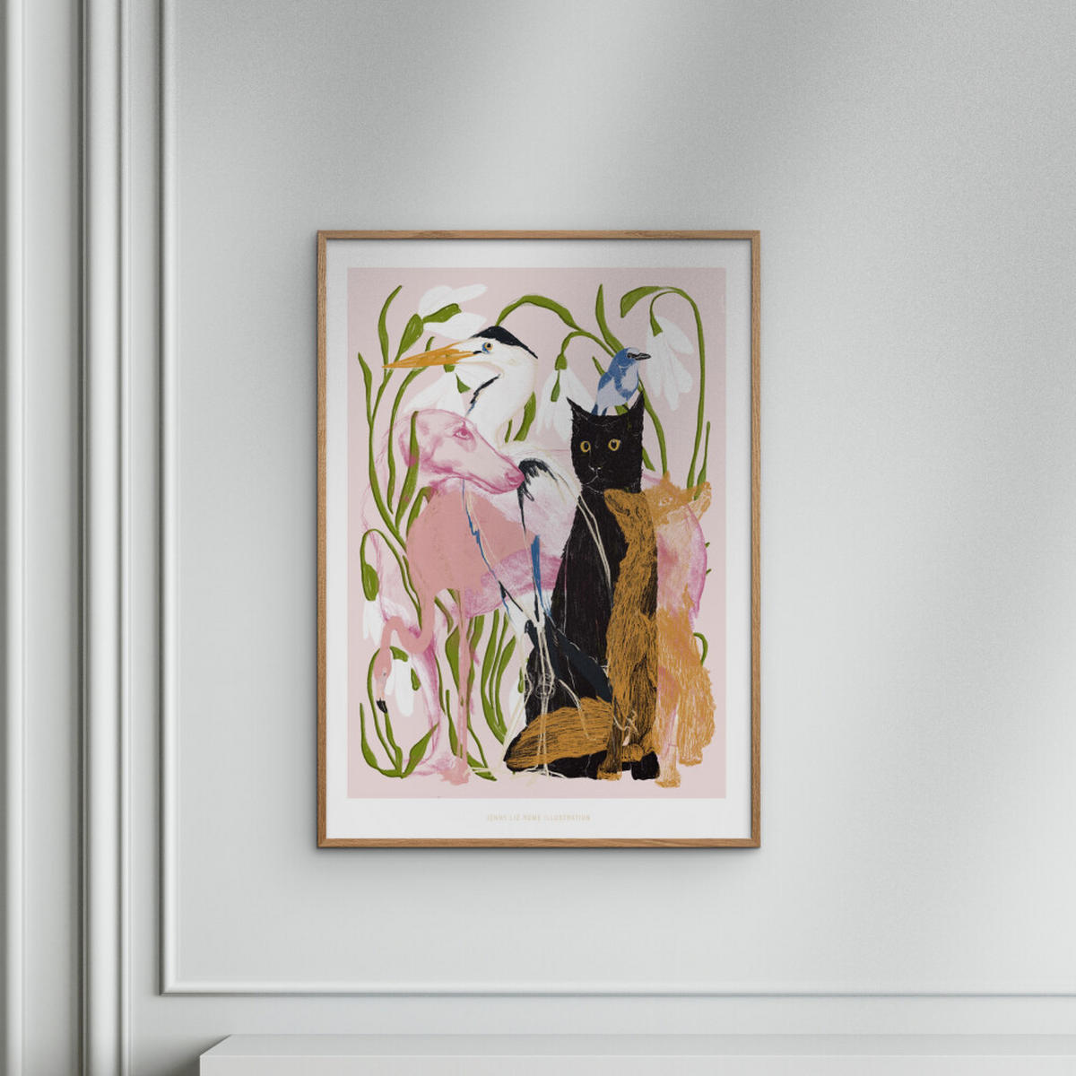 POSTER Jenny Liz Rome - Collage of Animals - Multicolor, Papier (30/40/0.1cm) - Poster&Frame