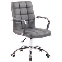 BÜROSTUHL Deal, Kunstleder Grau - Grau, Textil/Metall (56/104/62cm) - TPFLiving