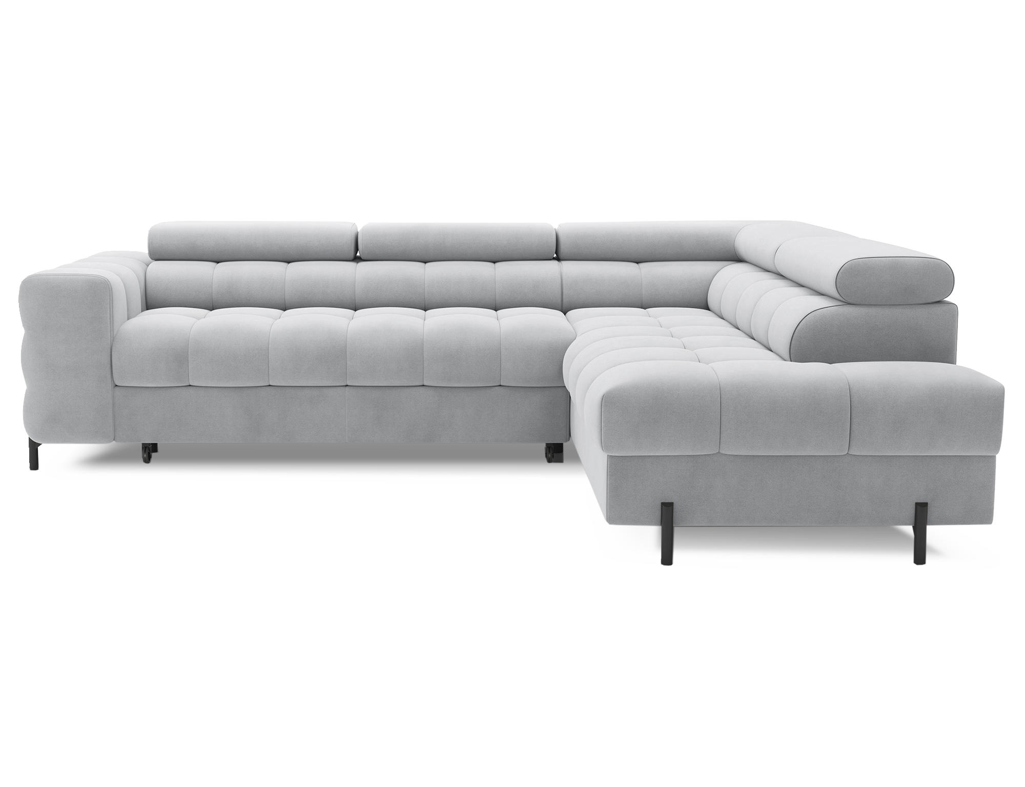 ECKSOFA Ferrucio R - Grau (Paros 05) - Grau, Holzwerkstoff (276/200cm) - Möblo