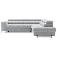 ECKSOFA Ferrucio R - Grau (Paros 05) - Grau, Holzwerkstoff (276/200cm) - Möblo