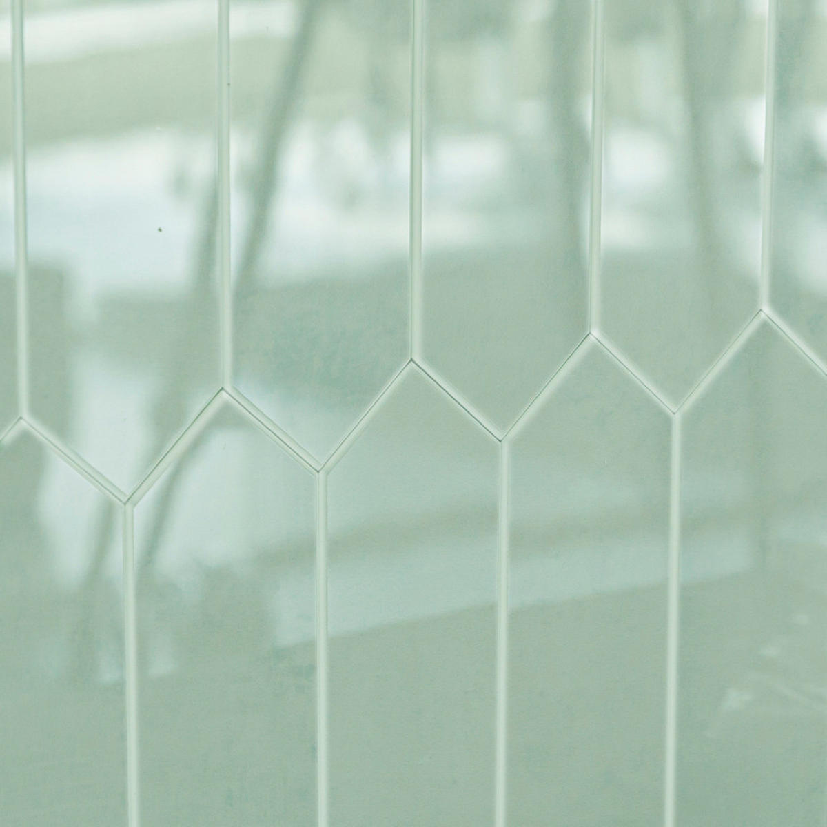 FLIESENAUFKLEBER 1 Stück 30,5 x 30,5 cm Selbstklebende Fliesen - Fico Fumo - Grau/Grün, Kunststoff (30.5/0.3/30.5cm) - Mazovia