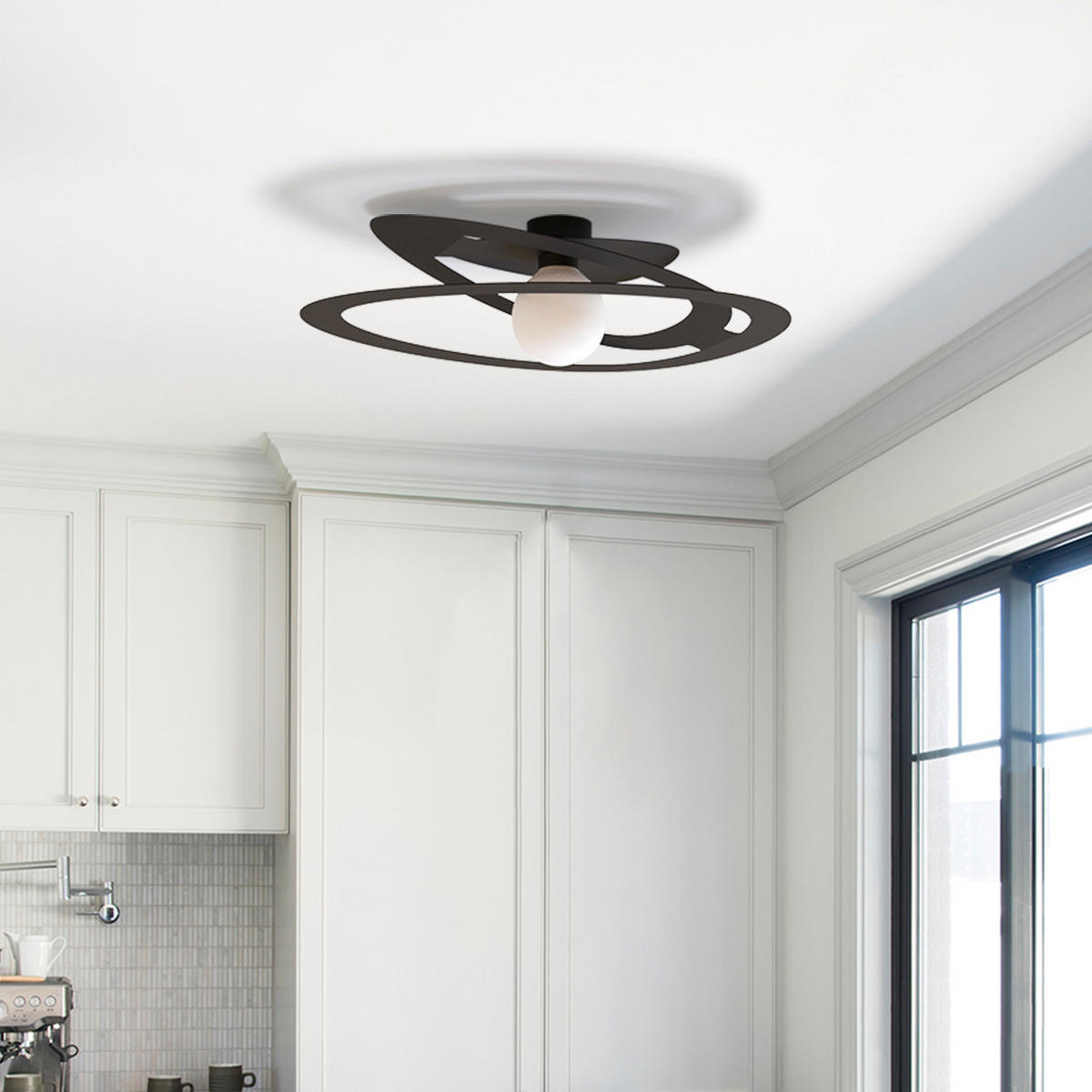 DECKENLEUCHTE - Weiß, Metall (51/60/11cm) - Lumicom