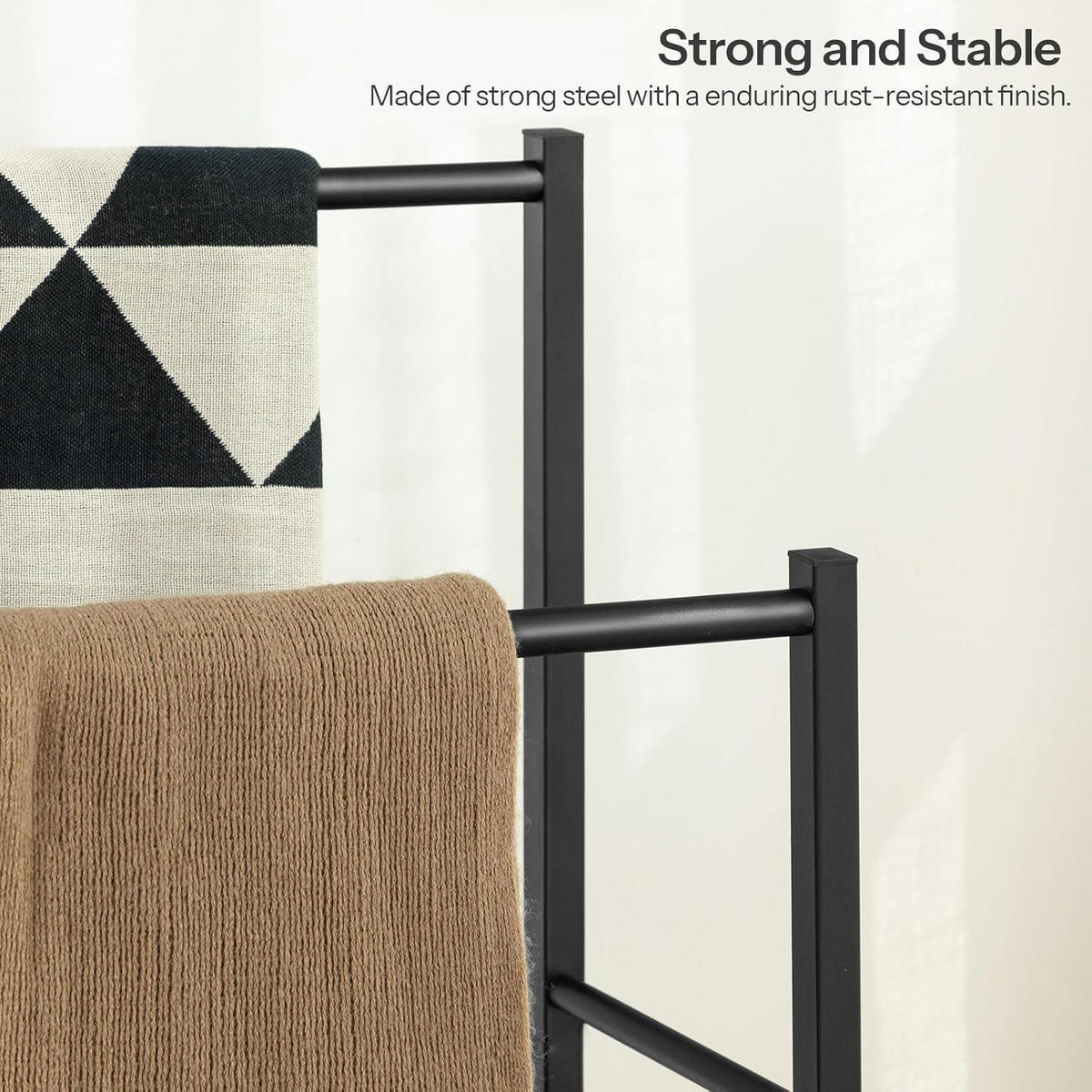 HANDTUCHSTÄNDER Greige + Schwarz 43 x 28 x 81 cm - Multicolor, Metall (28/81/43cm)