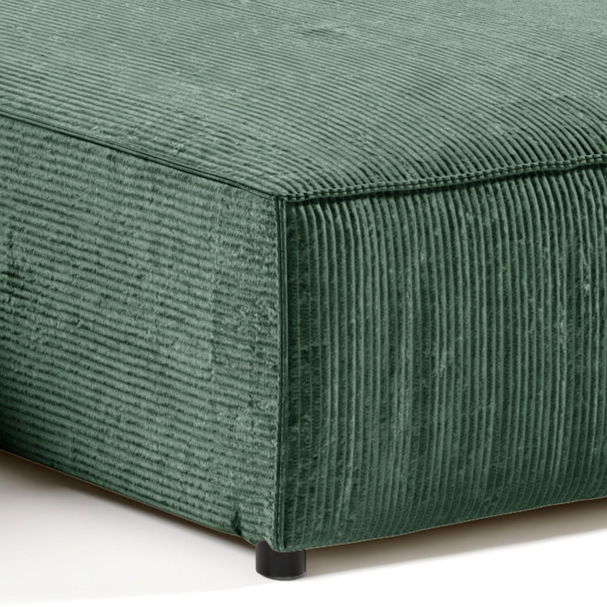 ECKSOFA Isaac 4 Sitzplätze Tannengrün - Grün, Holzwerkstoff (294/185cm) - Petits-meubles