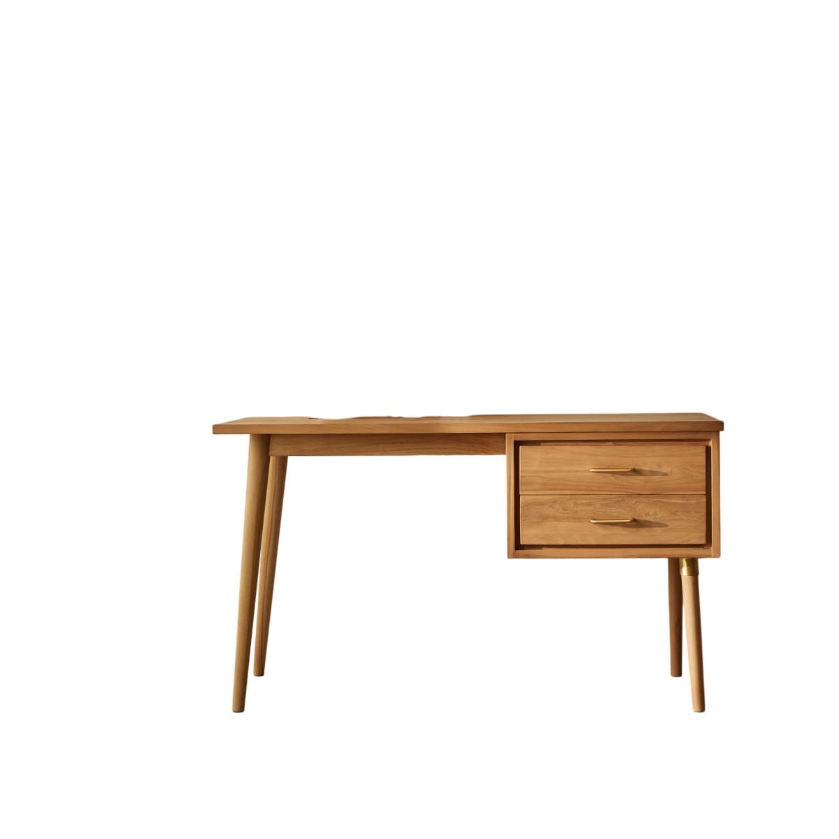 SCHREIBTISCH Kort Natur aus Teak - Naturfarben, Holz (60/130/74cm) - Tikamoon