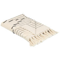 DECKE Helles Beige Uluyol 130/170 cm - Beige, Naturmaterialien/Textil (130/170cm) - Beliani