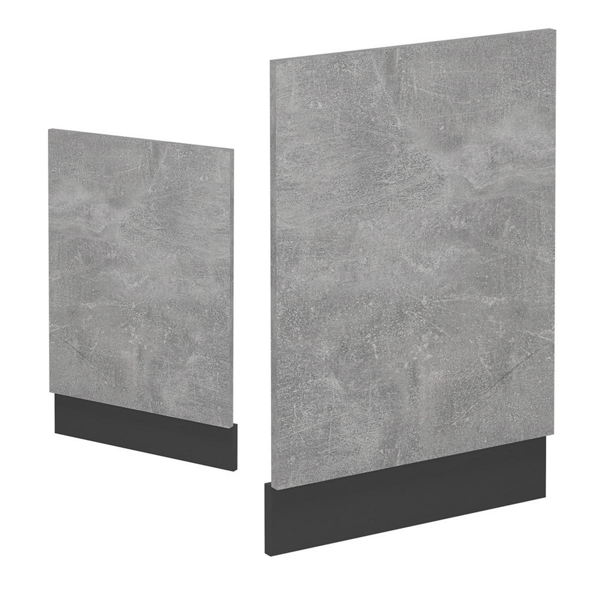 GESCHIRRSPÜLBLENDE R-Line Beton 45 cm , AP Anthrazit - Schieferfarben/Anthrazit, Holzwerkstoff (45/57.2/1.6cm) - Vicco