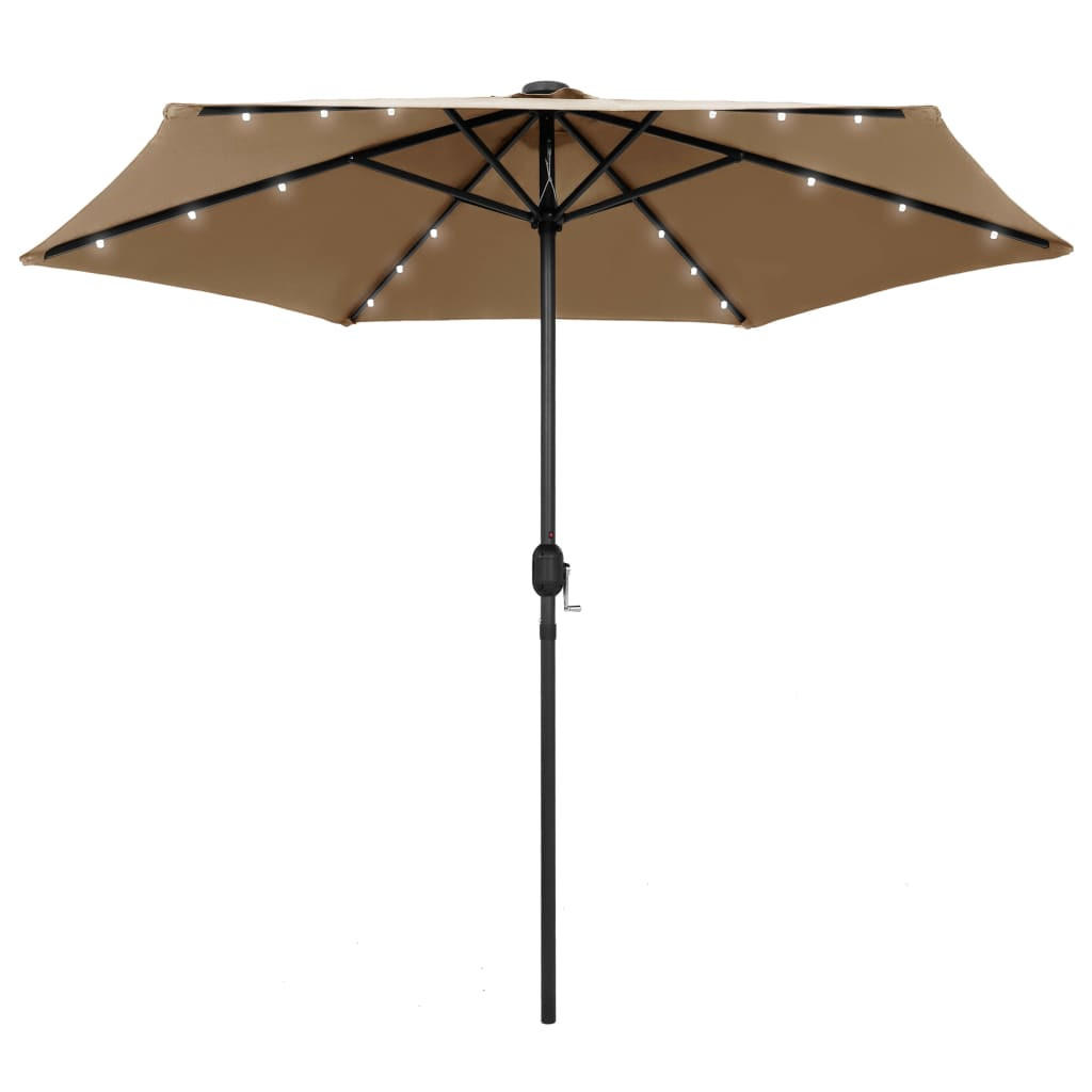 furnicato Sonnenschirm Grau 270x270 cm
