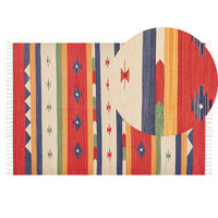 KELIM-TEPPICH Alapars 200/140 cm - Multicolor, Textil (140/200cm) - Beliani