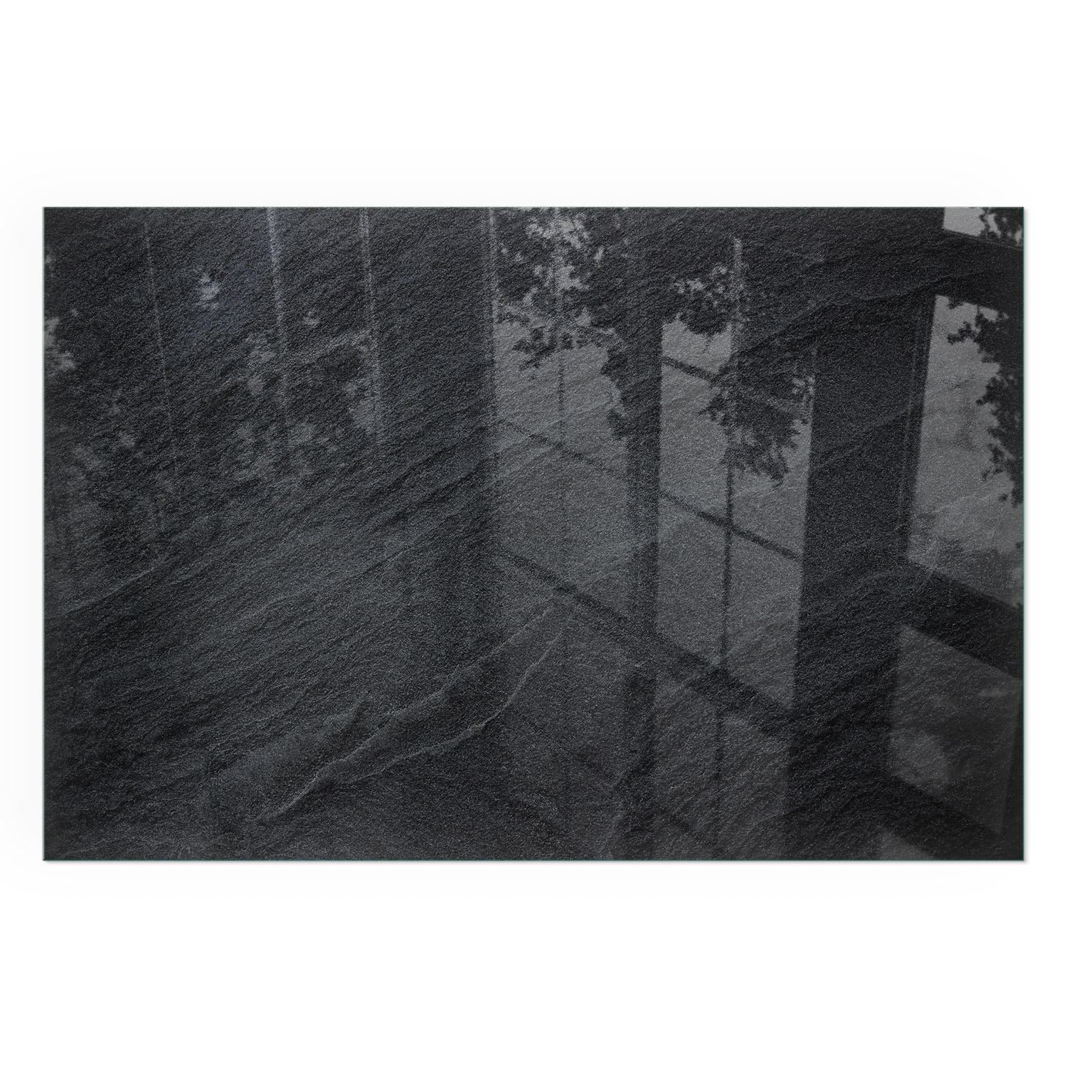 GLASPLATTE für Kamin 120x80 cm - Schwarz, Glas (120/80/0.4cm) - TULUP