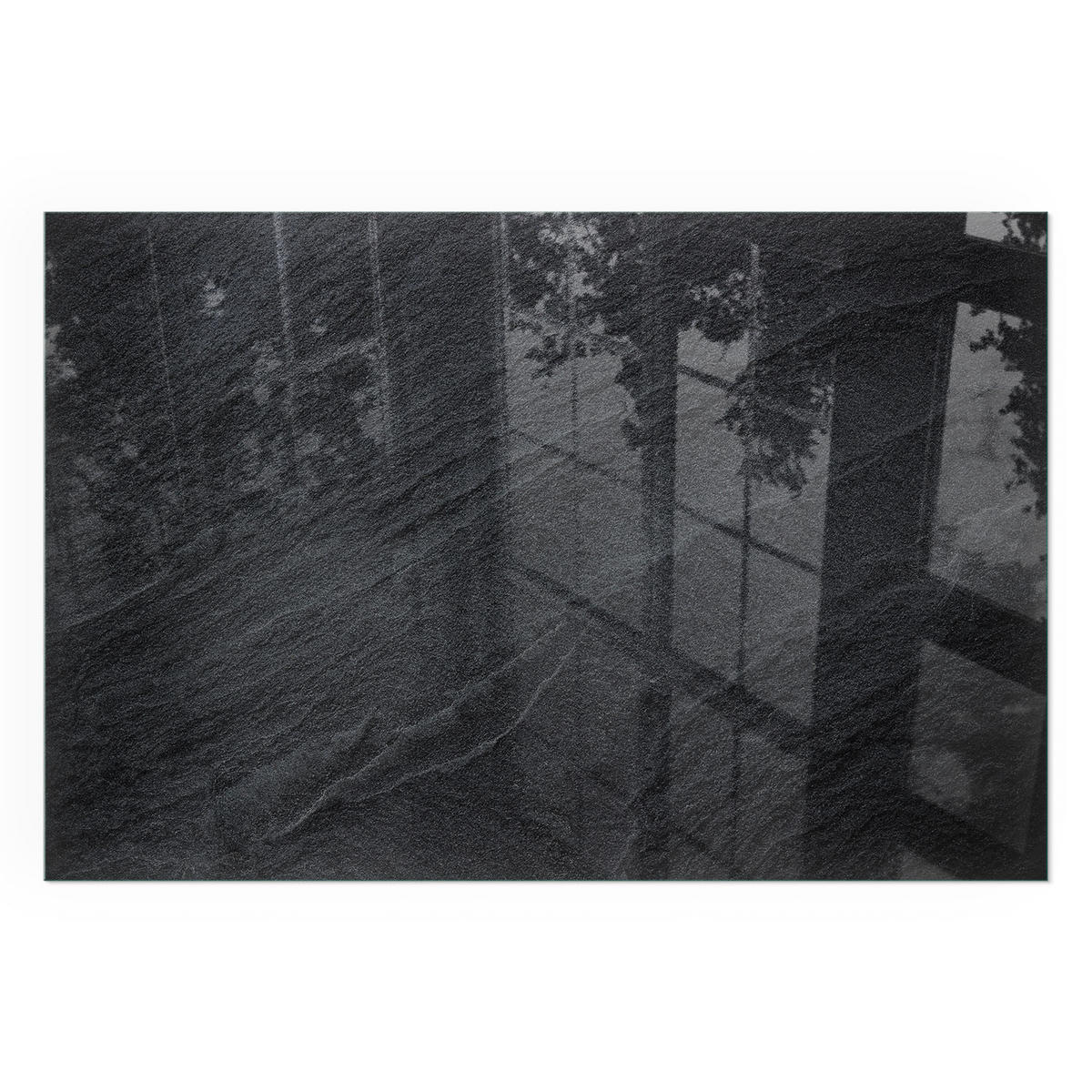 GLASPLATTE für Kamin 120x80 cm - Schwarz, Glas (120/80/0.4cm) - TULUP