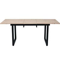 ESSTISCH 140/180/80/75 cm Schwarz/Natur aus MDF mit Ausziehfunktion - Eichefarben, Holzwerkstoff (180/80/75cm) - OKMYHOME