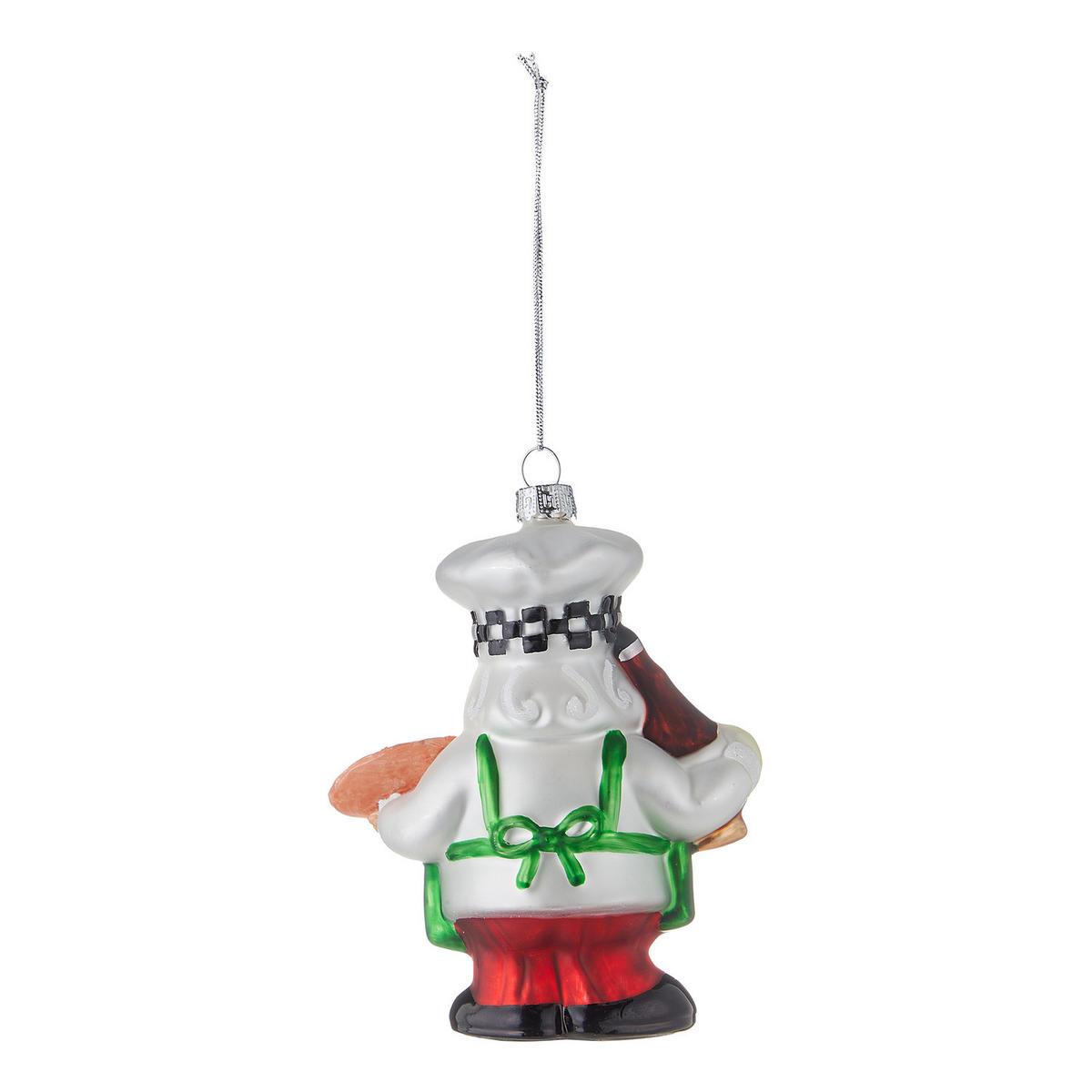 WEIHNACHTSBAUMKUGEL Hang On Italian Santa - Grün, Glas (5/12/10cm) - Butlers