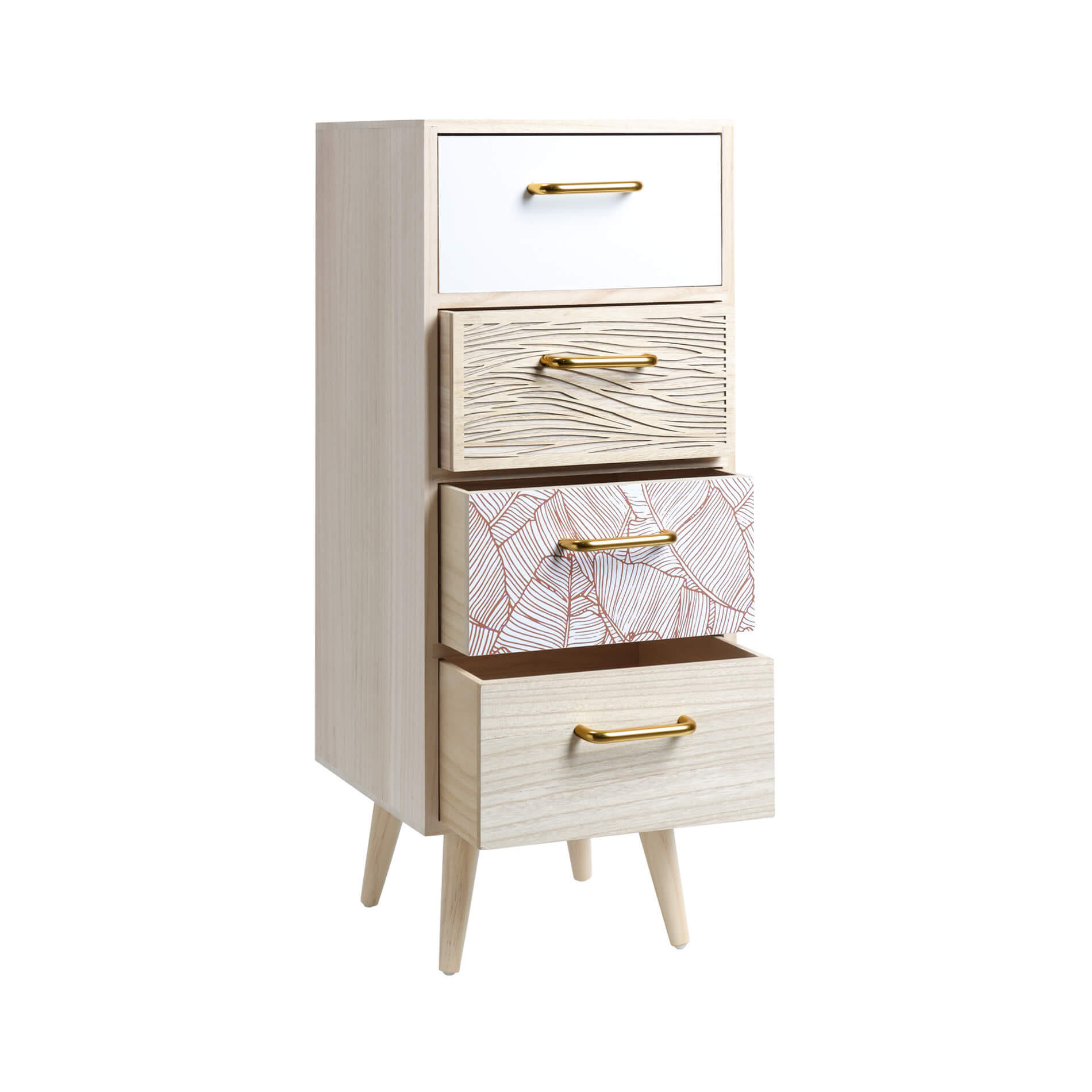 KOMMODE Braun 29/30/72 cm - Braun, Holz (29/72/30cm) - Mobili Rebecca